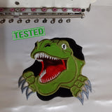 Dino Rex dinosaur applique embroidery design,T-rex dinosaur embroidery machine,k965