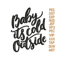 baby its cold outside embroidery design,embroidery designs, baby embroidery pattern, baby embroidery pattern applique, k1417