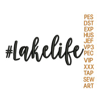 lakelife embroidery design, lake life embroidery pattern,embroidery designs N1398