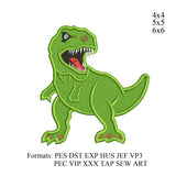 T-Rex dinosaur applique embroidery design,T-rex dinosaur embroidery machine,embroidery applique,K528 , instant download