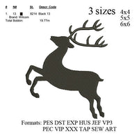 Reindeer Embroidery Design,Reindeer Machine Embroidery Designs,Christmas Embroidery File No:491