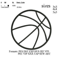 basket ball applique embroidery machine, embroidery pattern embroidery designs 453