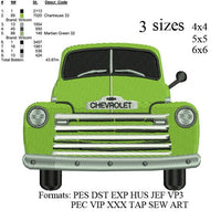 Old Pickup Truck, old truck, old car, Old Chevy Truck,embroidery pattern No 504 ... 03 sizes,instant download