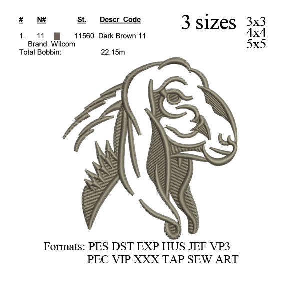 boer goat embroidery designs goat embroidery design 