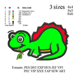 Cute dinosaur applique Embroidery Design,Dinosaur embroidery pattern N649
