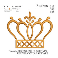 Princess Crown embroidery designs,Crowns pack 06 designs,Tiara embroidery design,Princess Crown Embroidery,Mini Crown girly crown N840