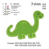 Dinosaur Applique Embroidery Design,Dinosaur embroidery pattern N856