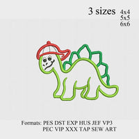 Dinosaur Boy Applique Embroidery Design,Dinosaur embroidery pattern N858