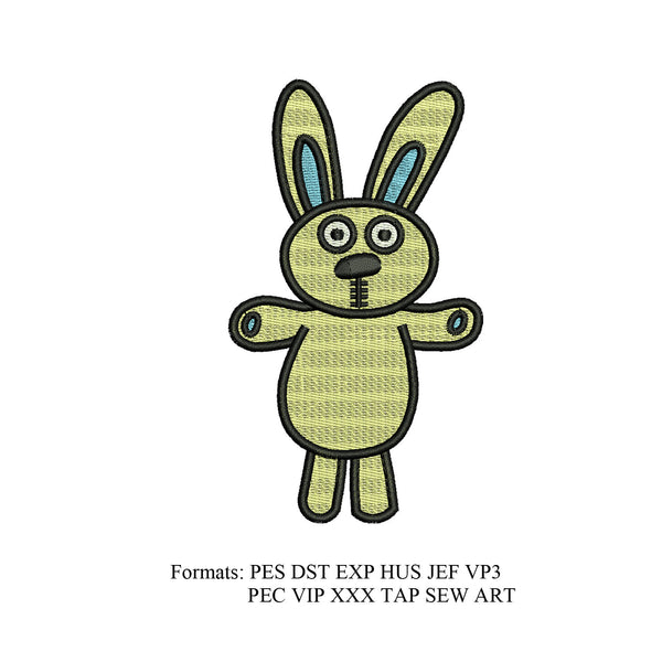 bunny embroidery design,Stern bunny embroidery design, Stern bunny embroidery machine, k1026