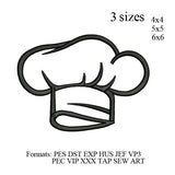 Chef hat set embroidery design, Chef hat set embroidery machine, k1040 , instant download