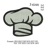 Chef hat set embroidery design, Chef hat set embroidery machine, k1040 , instant download