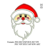 Santa claus applique Embroidery Design christmas applique embroidery design, embroidery machine, k1118, instant download