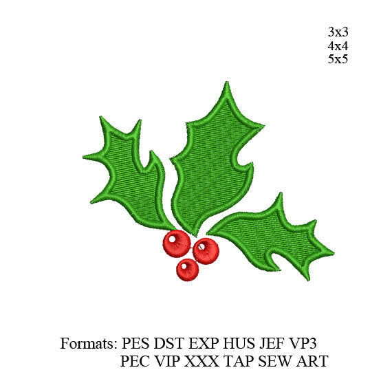 Christmas mistletoe Embroidery Design,Christmas embroidery design, embroidery machine, k1154, instant download