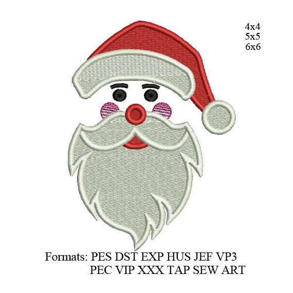 Santa claus Embroidery Design christmas embroidery design, embroidery machine, k1115, instant download