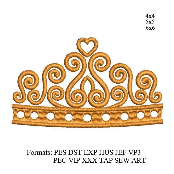 Crown Embroidery designs,Crown embroidery patterns,Princess tiara embroidery design,king crown embroidery design, k1208
