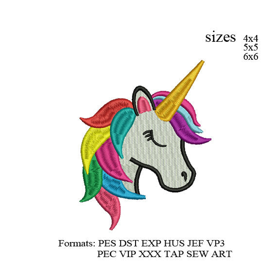 Unicorn embroidery design,Unicorn embroidery pattern machine unicorn digitized k1168 , instant download