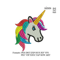 Unicorn embroidery design,Unicorn embroidery pattern machine unicorn digitized k1183, instant download