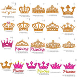 Crown embroidery design,set of 20 embroidery machine,princess crown embroidery,Tiara crown embroidery N1222
