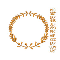 Laurel embroidery design, laurel wreath embroidery, princess laurel design,Laurel pattern k1230
