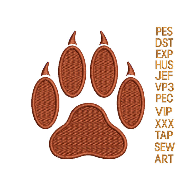 Paw Print embroidery design,Cat Paw Print embroidery design,embroidery Paw print,cat paw embroidery pattern,embroidery animal,1232
