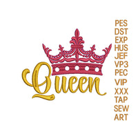 Queen crown embroidery design,queen tiara embroidery design,princess crown embroidery,Tiara crown embroidery, crown embroidery k1262