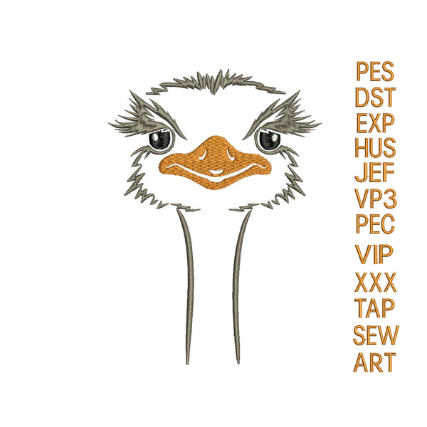 ostrich embroidery design,ostrich embroidery pattern,embroidery animal,ostrich embroidery 1248