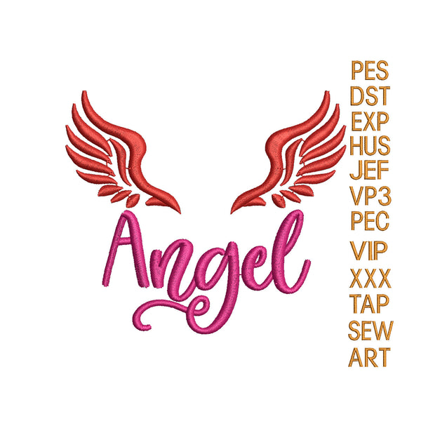 Angel wings embroidery design,Angel wings embroidery pattern,angel design,embroidery designs,wings embroidery k1268