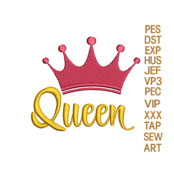Queen crown embroidery design,queen tiara embroidery design,princess crown embroidery,Tiara crown embroidery, crown embroidery k1270