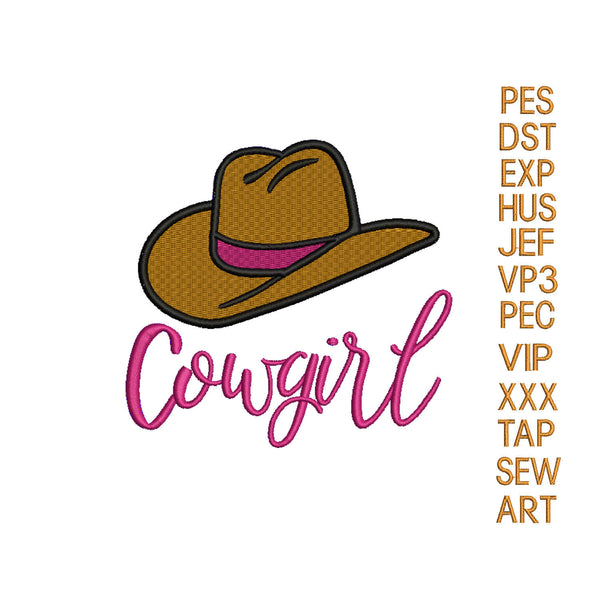 Cowgirl embroidery design, Cowgirl embroidery pattern, K1284