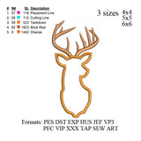 deer applique embroidery design, buck deer embroidery pattern, embroidery designs,applique deer embroidery,embroidery deer,N620