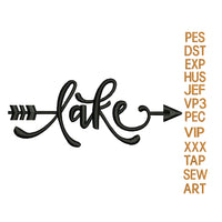 lake embroidery design, lake embroidery pattern,embroidery designs N1397