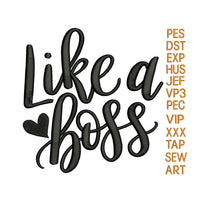 like a boss embroidery design,like boss embroidery design,boss embroidery pattern,embroidery pattern applique,logo embroidery k1406