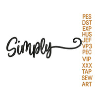 simply embroidery design,Simply embroidery pattern N1395